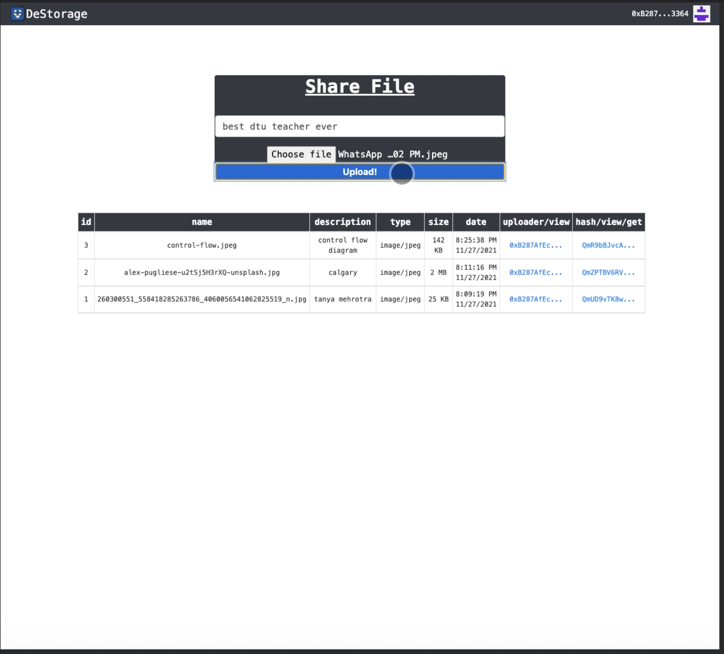 DApp-Dropbox Clone
