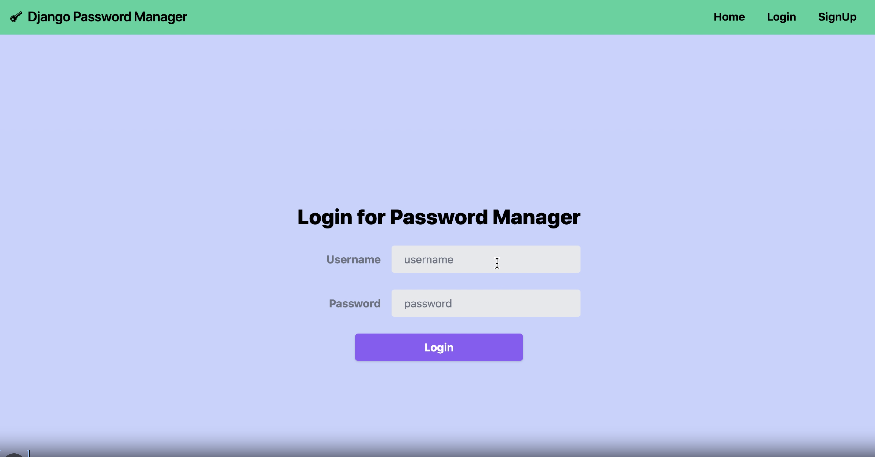 Django Password Manager