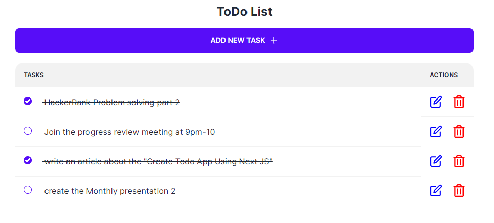 Next.js Todo App